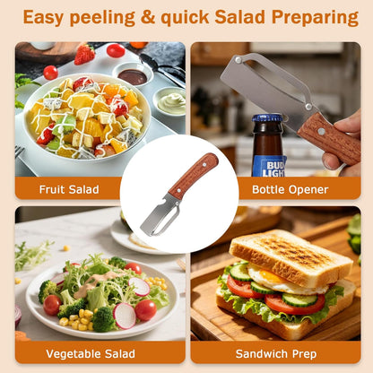 3 PCS Peeler with Wooden Handle: A Simple yet Effective Kitchen Tool
