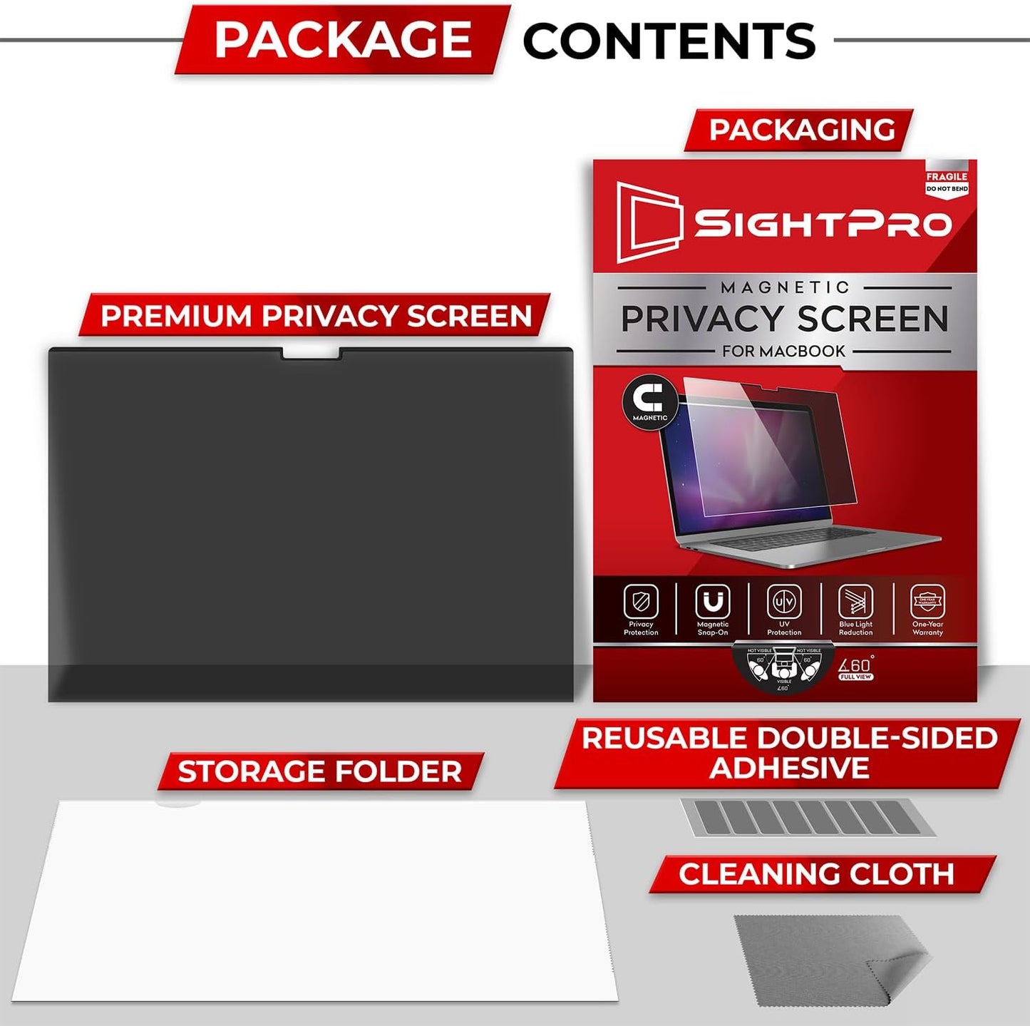 SightPro Magnetic Privacy Screen for MacBook Pro 14 Inch