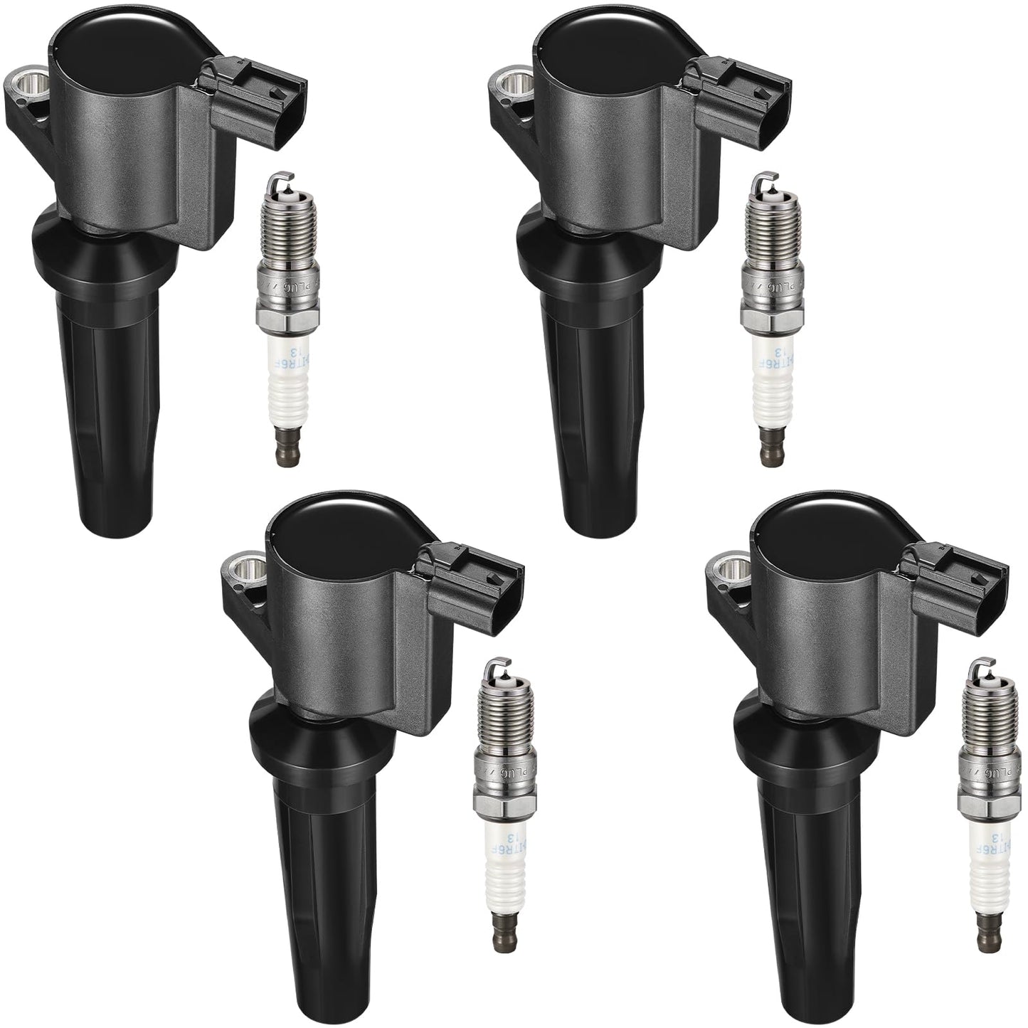 BDFHYK Ignition Coil Pack UF648 and Iridium Spark Plug 97390 Compatible with Jeep Grand Cherokee 2011-2015 Jeep Wrangler Dodge Charger Grand Caravan 2016 Chrysler 200 300 Jeep Coil Pack 3.6L Set of 6