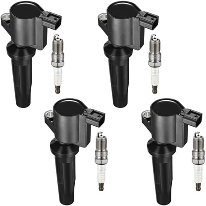 BDFHYK Ignition Coil Pack UF648 and Iridium Spark Plug 97390 Compatible with Jeep Grand Cherokee 2011-2015 Jeep Wrangler Dodge Charger Grand Caravan 2016 Chrysler 200 300 Jeep Coil Pack 3.6L Set of 6
