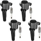 BDFHYK Ignition Coil Pack UF648 and Iridium Spark Plug 97390 Compatible with Jeep Grand Cherokee 2011-2015 Jeep Wrangler Dodge Charger Grand Caravan 2016 Chrysler 200 300 Jeep Coil Pack 3.6L Set of 6