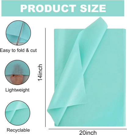 100 Blatt Seidenpapier Salbeigrün 35x50cm Geschenkpapier Seidenpapier Großpackung für DIY-Projekte Geschenktüten Geschenkverpackungen Hochzeiten Valentinstag Ostern Weihnachten und Geburtstagsfeiern Basteln