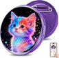 HD Touchscreen Digital Badge Pin – Smart Anime E-Badge for Backpacks with Video & GIF Display, Lightweight Pixel Name Tag, Rechargeable Electronic Button for Cosplay, Conventions & Unique Gifts