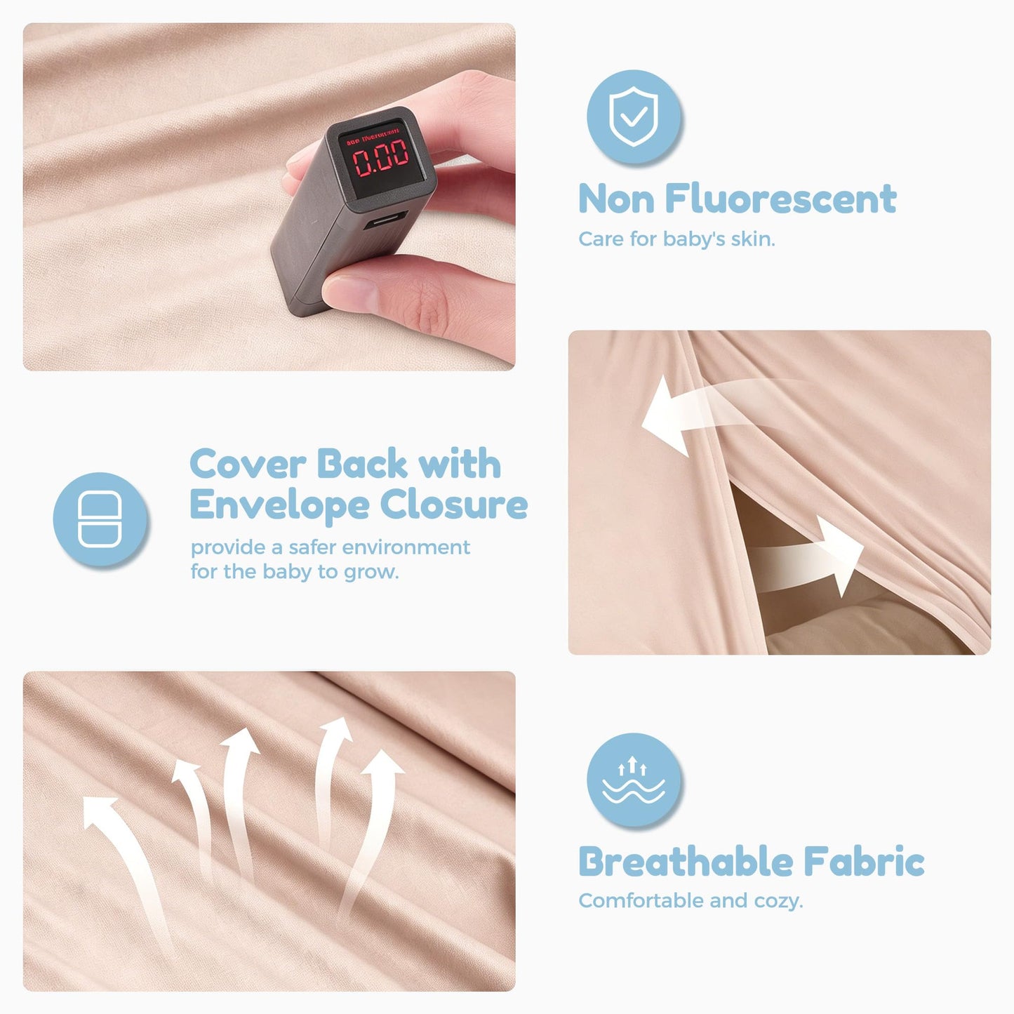 Baby Lounger & Snuggle Nest for Newborn 0-24 Months, Baby Nest Supervised Breathable Cotton for Newborn, Breathable Portable Infant Lounnger for Travel and Home, Pink (Lounger Cover Included)
