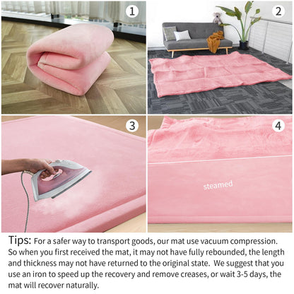 Huloo Sleep Ultra Soft Baby Spielmatte für den Boden, 3,3 cm dicke Elasti-Foam 127x127 cm Laufgittermatte für Kleinkinder, rutschfeste Rückseite, sicher zum Krabbeln und für die Bauchlage, Tatami-Stil (Dunkelgrau)