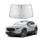 EcoNour Car Windshield Sunshade | Blocks 99% Heat & Keeps Interior Cool | Universal Fits Cars, SUVs, Trucks | Automotive Sun Screen, Visor & Car Accessories for Summer | Medium (64x32 Inches)