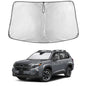 EcoNour Car Windshield Sunshade | Blocks 99% Heat & Keeps Interior Cool | Universal Fits Cars, SUVs, Trucks | Automotive Sun Screen, Visor & Car Accessories for Summer | Medium (64x32 Inches)