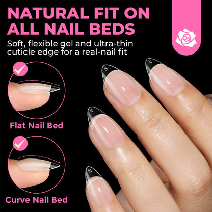 UNA GELLA Short Almond Nail Tips: A Game-Changer for At-Home Nail Art