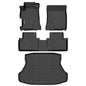 GINOWY-Floor Mats for Toyota 4Runner 1996-2002,1st+2nd Row,TPE All Weather Car Mats Custom Fit Rubber Floor Liners Car Accessories for Toyota 4Runner