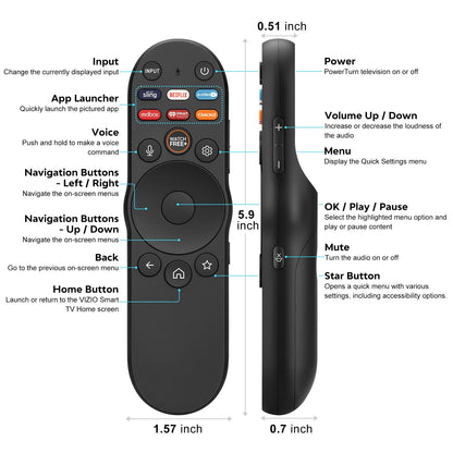 【Pack of 2】 Universal for Samsung-Smart-TV-Remote-Control Replacement for 2016-2026 All Samsung TVs