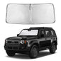 EcoNour Car Windshield Sunshade | Blocks 99% Heat & Keeps Interior Cool | Universal Fits Cars, SUVs, Trucks | Automotive Sun Screen, Visor & Car Accessories for Summer | Medium (64x32 Inches)