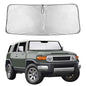 EcoNour Car Windshield Sunshade | Blocks 99% Heat & Keeps Interior Cool | Universal Fits Cars, SUVs, Trucks | Automotive Sun Screen, Visor & Car Accessories for Summer | Medium (64x32 Inches)