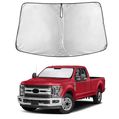 EcoNour Car Windshield Sunshade | Blocks 99% Heat & Keeps Interior Cool | Universal Fits Cars, SUVs, Trucks | Automotive Sun Screen, Visor & Car Accessories for Summer | Medium (64x32 Inches)