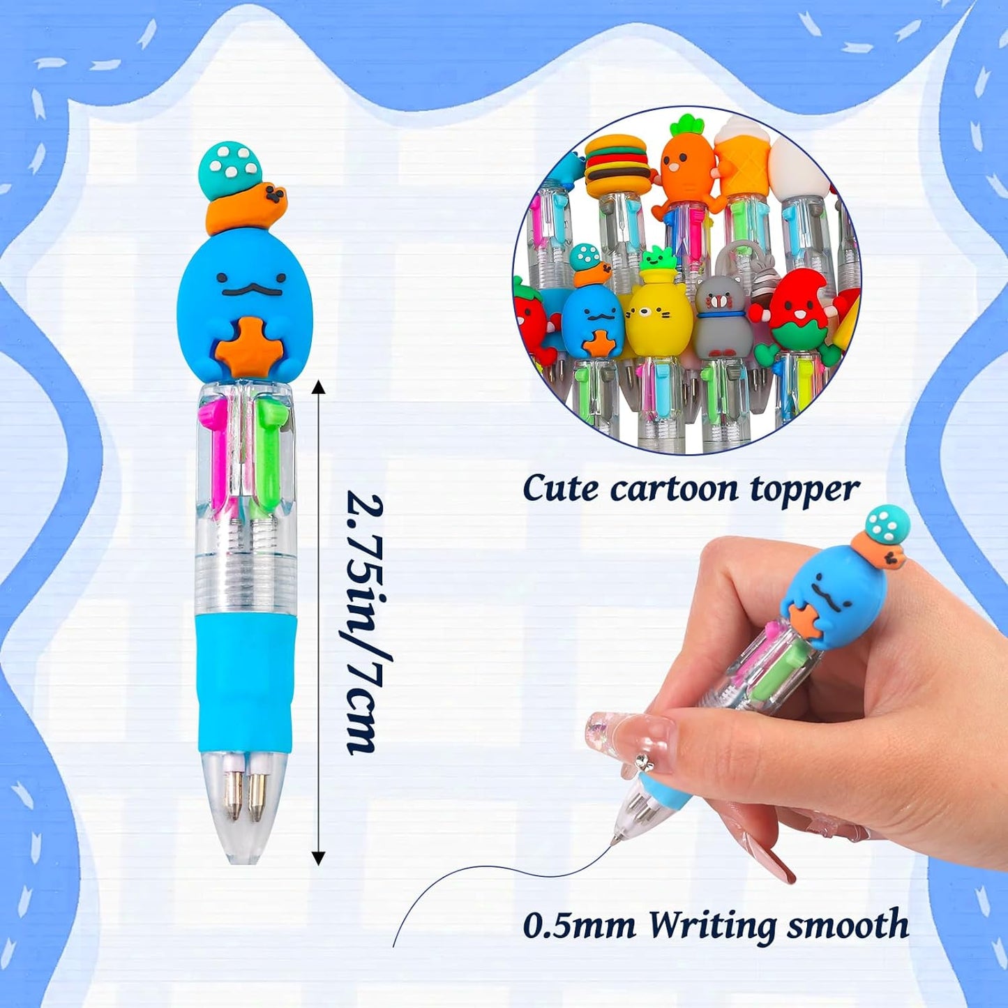 CZWZ 20Pcs Mini Multicolor Pens: A Fun and Functional Gift for Kids
