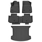 GINOWY-Floor Mats for Toyota 4Runner 1996-2002,1st+2nd Row,TPE All Weather Car Mats Custom Fit Rubber Floor Liners Car Accessories for Toyota 4Runner