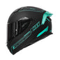 HAX Obsidian Full Face Dual Visor Adult Motorcycle Helmet for Motorbike Street Bike with Pinlock Ready DOT Approved Matte Black Gold L