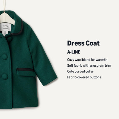 Amazon Essentials x Sofia Grainge Toddlers and Baby Girls' Wool Blend Dress Coat