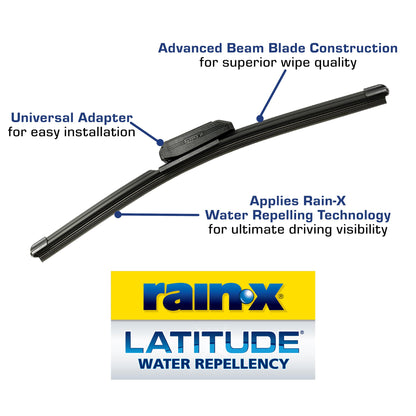 Rain-X 810363 Repellency Water Repellent Wiper Blades, 22" Windshield Wipers (Pack of 2), All Weather Streak-Free for Enhanced Visibility w/Water Repellency Formula [Amazon Exclusive]