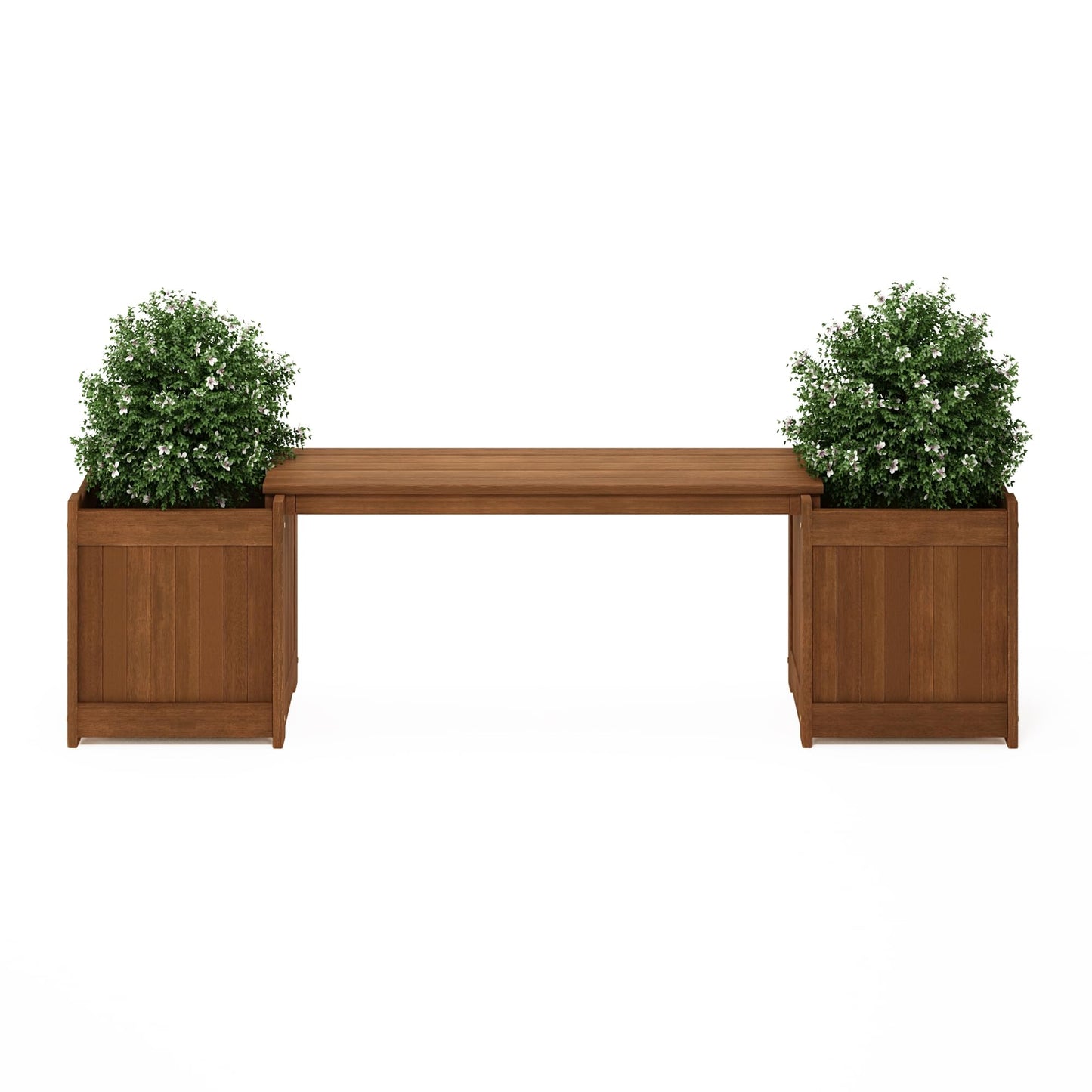 Furinno FG17478 Tioman Outdoor Patio Furniture Hardwood Potting Bench, Natural