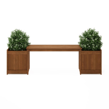 Furinno FG17478 Tioman Outdoor Patio Furniture Hardwood Potting Bench, Natural
