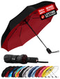Repel Windproof Travel Umbrella - Compact & Withstands Winds up to 100MPH , Strongest Premium Auto Folding Umbrella for Rain and Sun - Durable, Light & Portable for Women & Men , Fits Backpack & Cars