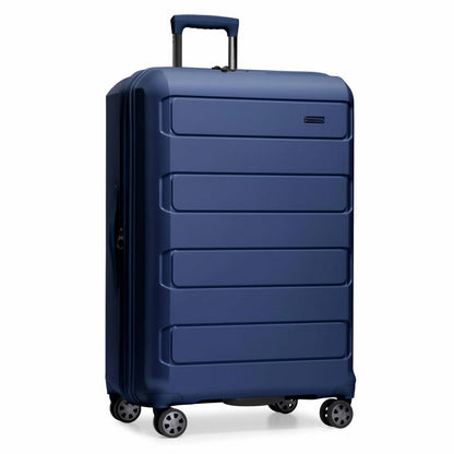 Traveler's Choice Pagosa Hardshell Expandable Luggage with Spinner Wheels, Slate Blue, 3-Piece Set (22/27/30)