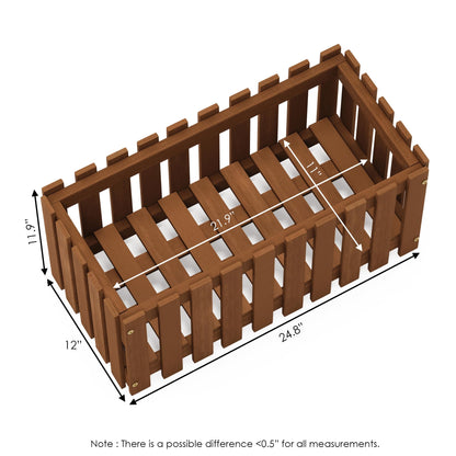 Furinno FG17478 Tioman Outdoor Patio Furniture Hardwood Potting Bench, Natural