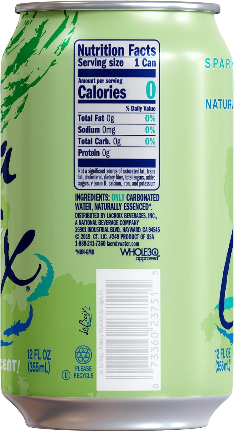 La Croix Sparkling Water, Lime - A Refreshing and Guilt-Free Choice