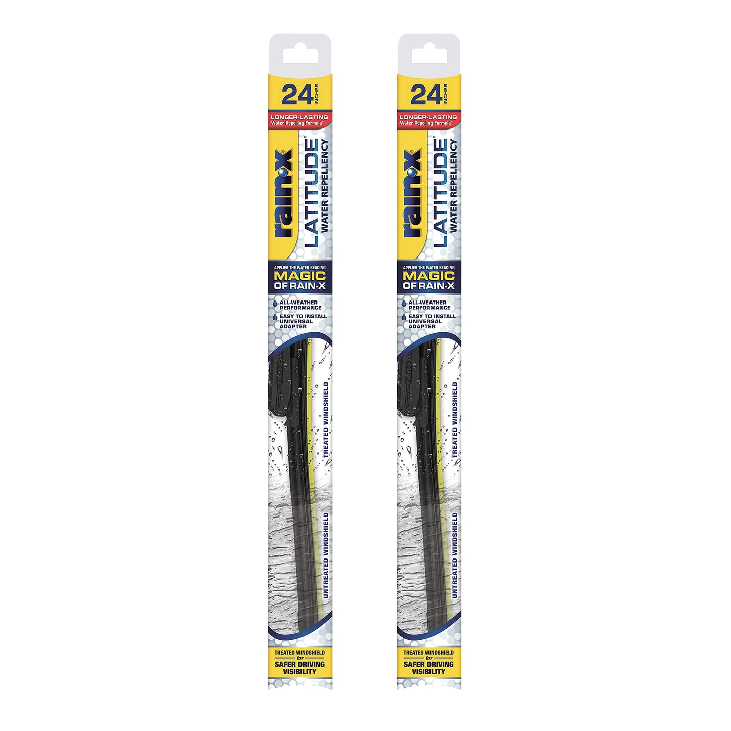 Rain-X 810363 Repellency Water Repellent Wiper Blades, 22" Windshield Wipers (Pack of 2), All Weather Streak-Free for Enhanced Visibility w/Water Repellency Formula [Amazon Exclusive]