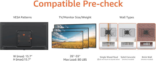 Amazon Basics Full Motion Articulating TV Wall Mount