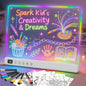 Led Drawing Board with 13 Light Effects, 16" Rechargeable Glow Doodle LED Note Board with Colors, Neon Light Up Drawing Tablet Gifts for Kids for Easter Birthday Christmas Gift Ideas
