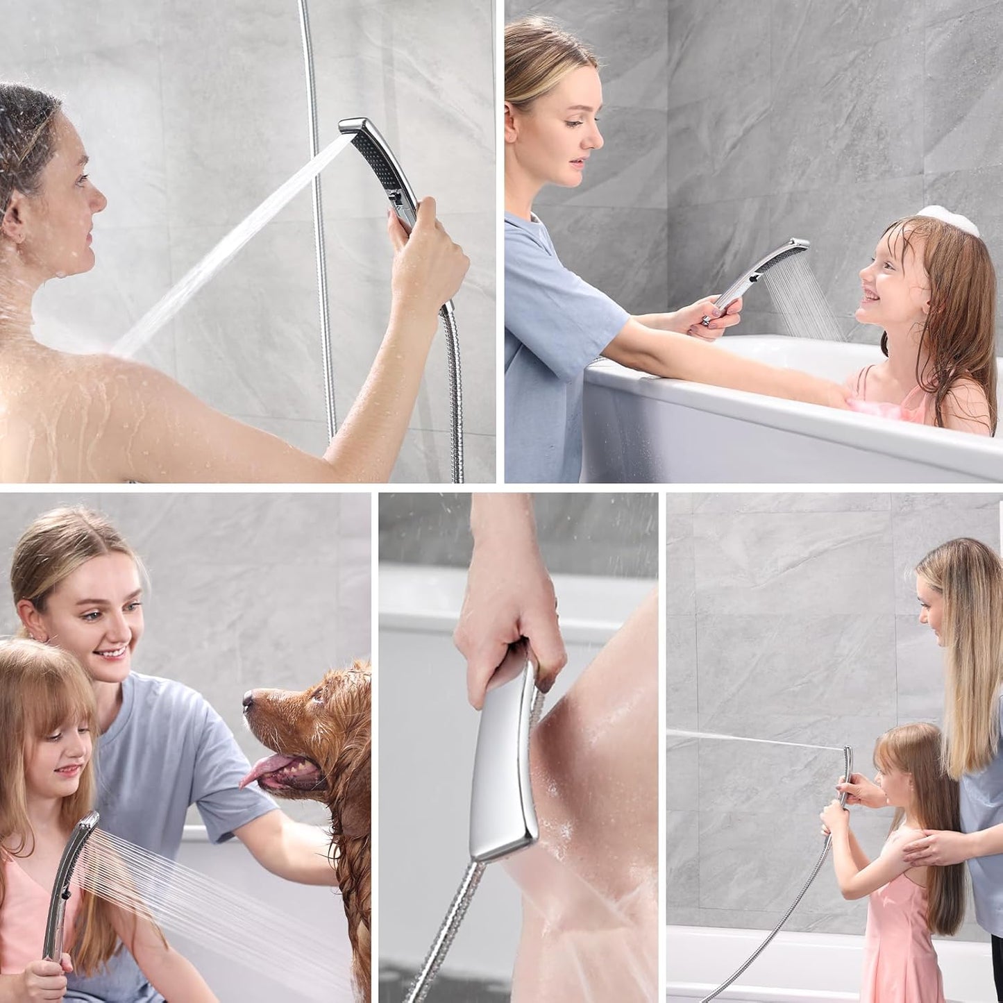 Upgrade Your Shower Experience with the BRIGHT SHOWERS High Pressure Dual Shower Head Combo