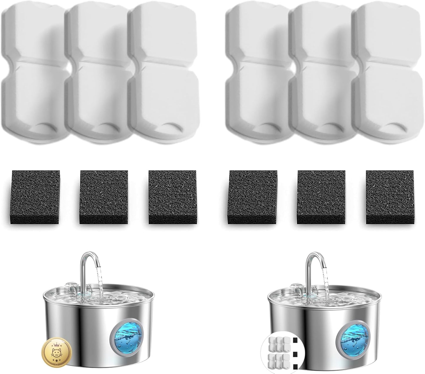 Filters 6 + sponges 6