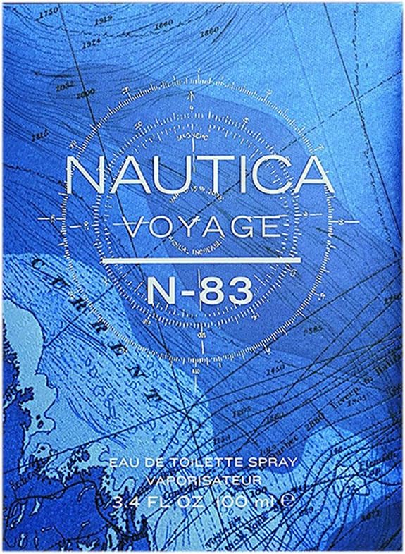 Nautica Voyage N-83 – Frischer Ozean, maskuliner Duft – Noten von grüner Minze, Zitrusfrüchten und Kardamom, 100 ml