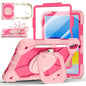 Case for iPad A16 11th Generation 11 Inch 2025, Auorld for iPad 10th Generation 10.9 inch 2022 case with Screen Protector, 360 Degree Rotating Stand Shoulder Strap Pencil Holder, Navy Pink