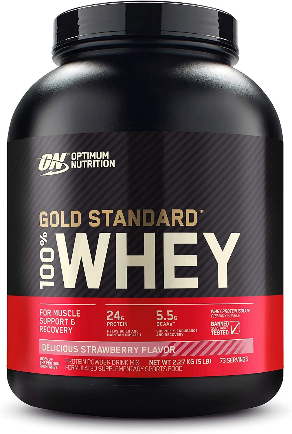OPTIMUM NUTRITION Gold Standard 100% Whey Protein Powder, Double Rich Chocolate, 2.27kg - [packaging may vary]