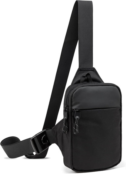 Mini Sling Bag for Women and Men, Small Crossbody Bag Casual Trendy Waterproof Chest Bag for Travel