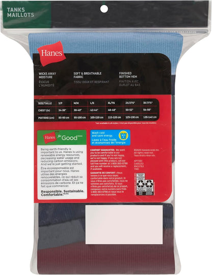 Hanes Geripptes Tanktop für Herren