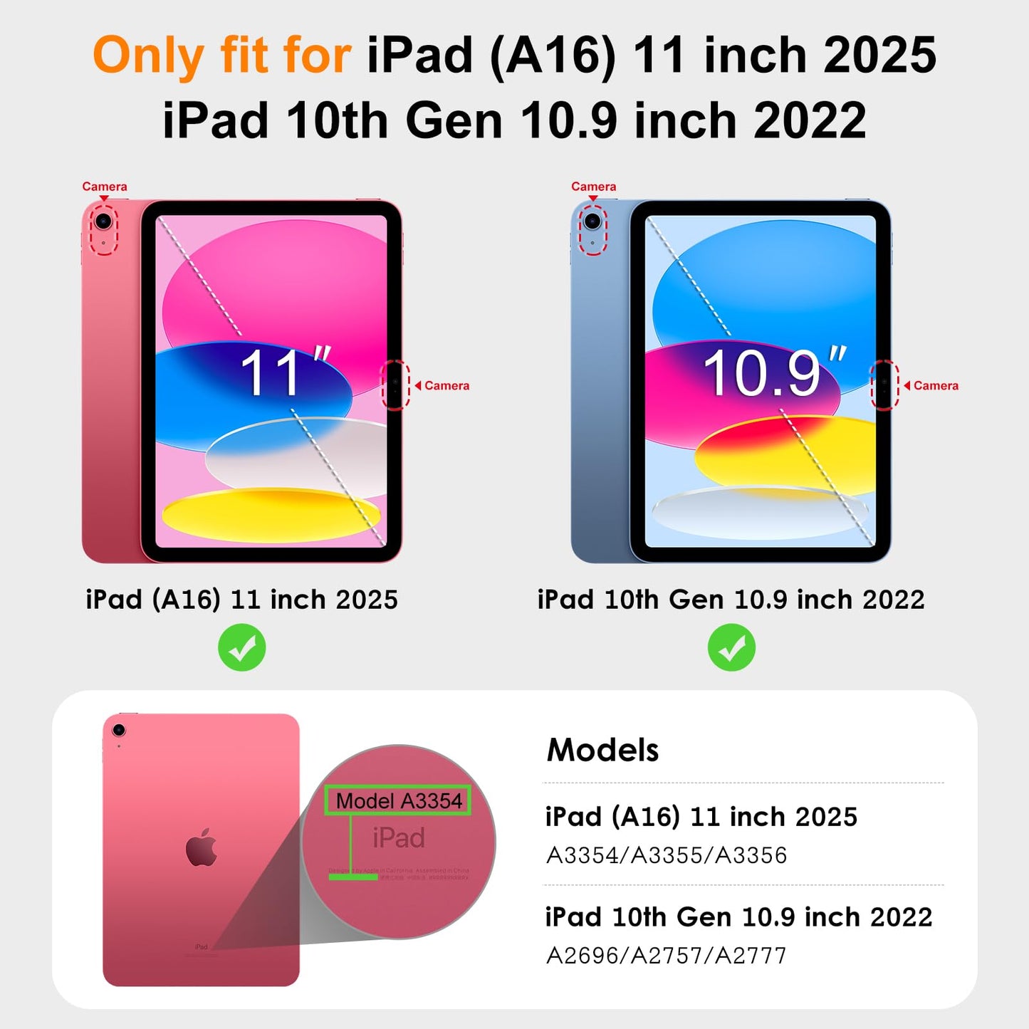 DTTO for iPad A16 Case, iPad 11th / 10th Generation Case (2025/2022), 360 Degree Rotating Premium Leather Folio Stand Cover with Pencil Holder, Brown