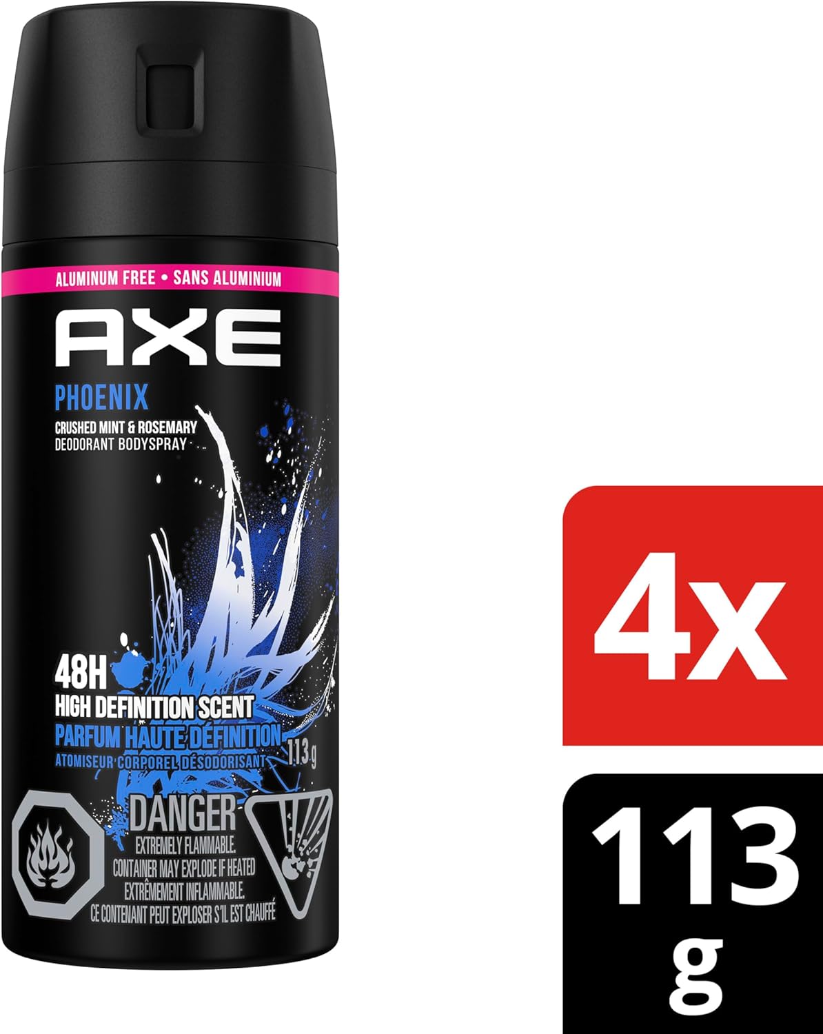 Axe Phoenix Bodyspray 4x 113g