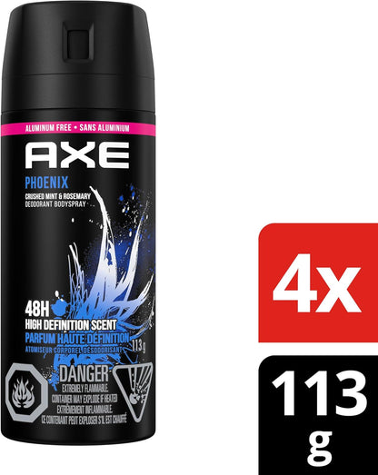 Axe Phoenix Bodyspray 4x 113g