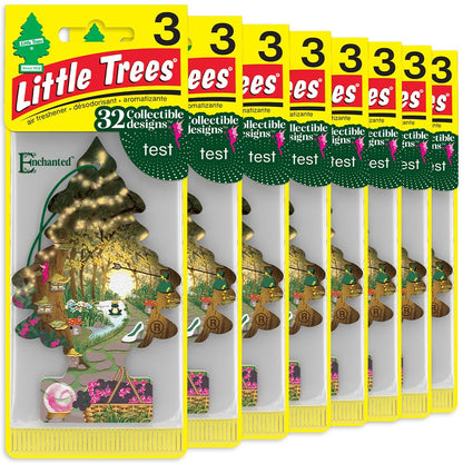 LITTLE TREES Car Air Freshener | Hanging Tree Provides Long Lasting Scent for Auto and Home | Black Ice, 24 Air Fresheners