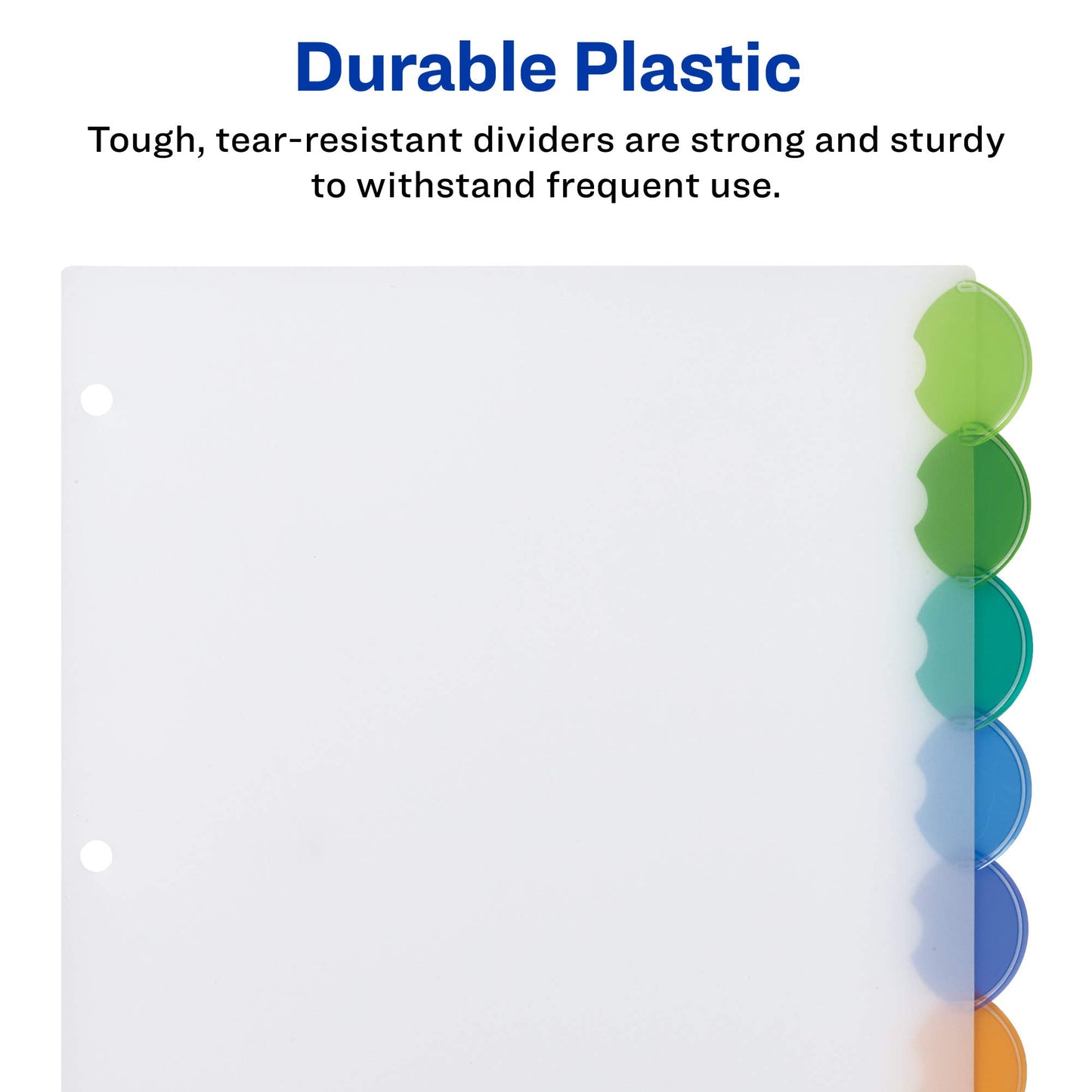 Avery Insertable Style Edge Plastic Dividers for 3 Ring Binders, 5-Tab Sets, Multicolor, 24 Sets, 120 Divider Tabs (11200)