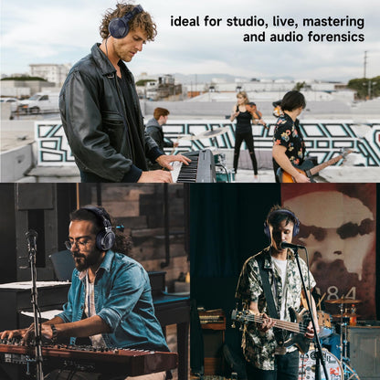 OneOdio Pro-10 Over-Ear Kabelkopfhörer für Schule Studio-Monitor & Mixing DJ Stereo-Headsets, 50mm Neodym-Treiber, Inline-Mikrofon, 3,5mm/6,35mm Klinke für Verstärker Computer Aufnahme Telefon Klavier Gitarre