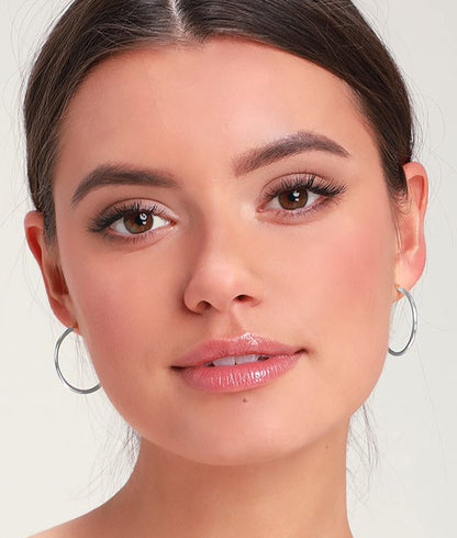 Große Gold Creolen für Frauen, Hypoallergene Dünne Gold Creolen, Sterling Silber Creolen für Damen, Extra Große, Mittelgroße, Große Creolen