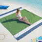 BYDOLL Beach Blanket Waterproof Sandproof Large Sand Free,78''X81''/10'X9' Oversized Sandless Lightweight Blanket Picnic Mat for Beach Travel Camping Hiking with Stakes