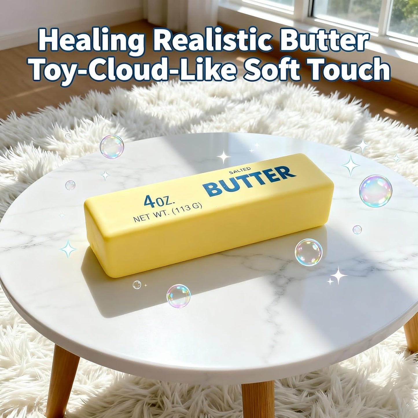 Midou Slow Rising Dumpling Squishy Butter Squeeze Toy Sensory Stress Relief Squishies Soft & Stretchy Fidget Toys for Anxiety Relief Party Favors 1Pcs with Smile Face
