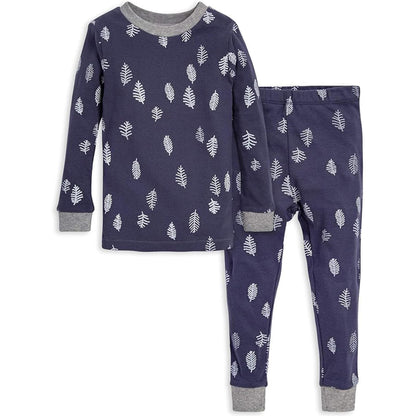 Burt's Bees Baby Organic Cotton Pajamas for Boys, 100% Cotton Pajama Set for Toddlers and Kids, Soft and Stretchable Fabric