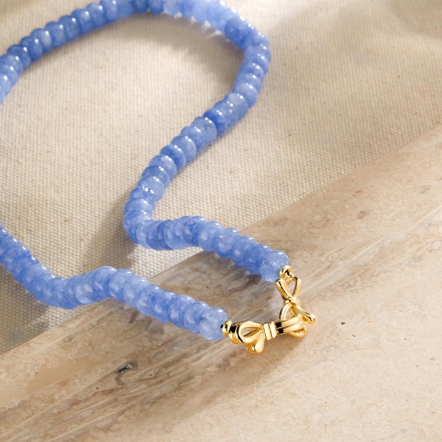 NLIEO Aquamarine Beaded Choker Necklace Review: A Chic and Meaningful Accessory