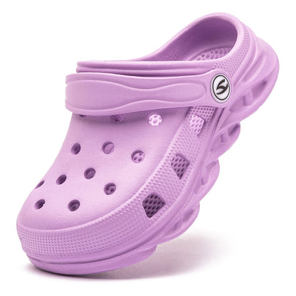 HOBIBEAR Boys and Girls Classic Graphic Garden Clogs Slip on Water Shoes(Toddler/Little Kids/Big Kids)